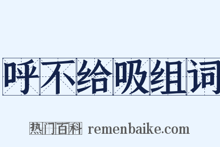 呼不给吸组词是什么意思的图片